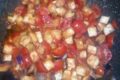 CUCINA:Pasta con pomodorini melanzane e pancetta