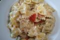 CUCINA:Pasta zucchine, pomodorini e tonno cremosa